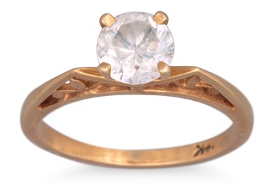 Lot 171 - AN 14CT GOLD RING, size K