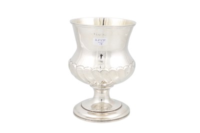 Lot 527 - A GEORGE IV SILVER GILT CUP, ca 5.5" high,...