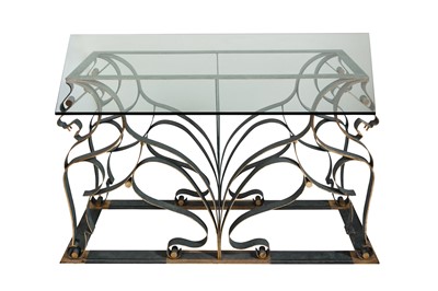 Lot 171 - AN IMPRESSIVE ALFRANK PAINTED STEEL LION TABLE...