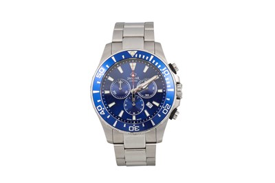 Lot 478 - A GENT'S STAINLESS STEEL JAGUAR CHRONO WRIST...