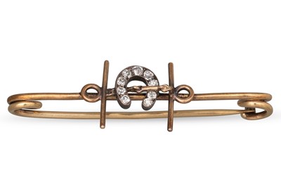 Lot 27 - THREE VICTORIAN GOLD AND DIAMOND BAR BROOCHES,...