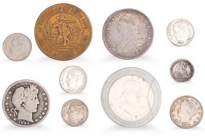 Lot 312 - COLLECTION OF 19th CENTURY AMERICAN COINS,...