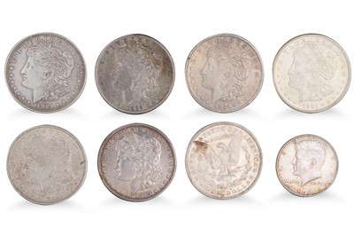 Lot 317 - 24  X AMERICAN MORGAN SILVER $1 COINS 1870s -...