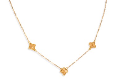 Lot 204 - A HIGH CARAT NECK CHAIN, in the form of a...