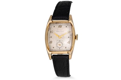 Lot 273 - A VINTAGE BULOVA GOLD PLATED WRISTWATCH,...