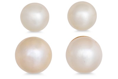 Lot 85 - TWO PAIR OF CULTURED PEARL EARRINGS, both...