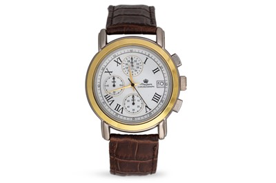 Lot 364 - A GENT'S KINGS QUARTZ CHRONOGRAPH MULTI DIAL...