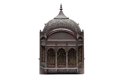 Lot 178 - A 19TH CENTURY CARVED WOODEN ANGLO INDIAN...