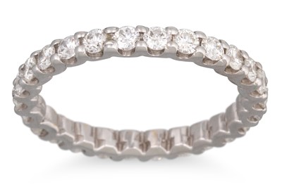 Lot 183 - A DIAMOND FULL BANDED ETERNITY RING, the...