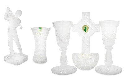 Lot 375 - A WATERFORD CRYSTAL WATER FONT, together with...