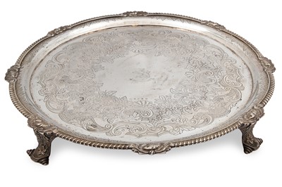 Lot 381 - A LARGE AND IMPRESSIVE GEORGE IV IRISH SILVER...