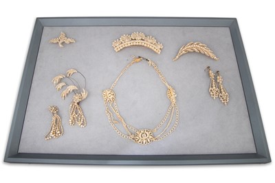 Lot 172 - A COLLECTION OF EARLY VICTORIAN SEED PEARL AND...