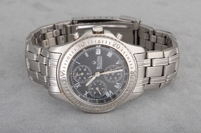 Lot 293 - A GENT'S 'BULOVA' CHRONOGRAPH WRISTWATCH,...