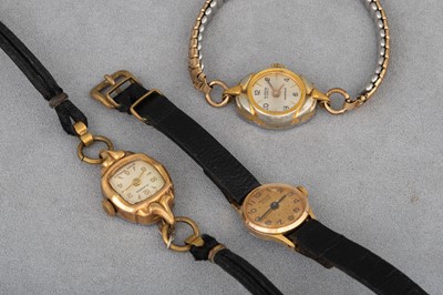 Lot 299 - A COLLECTION OF THREE LADY'S WATCHES, for...