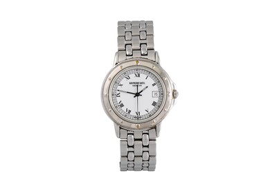 Lot 180 - A GENT'S RAYMOND WEIL STAINLESS STEEL WRIST...