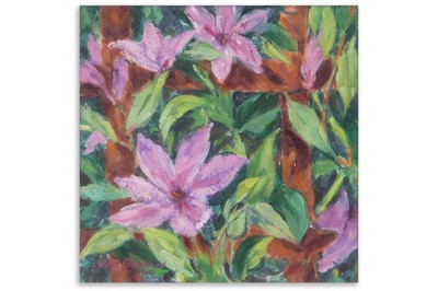 Lot 250 - JIM DOOLAN (IRISH CONTEMPORARY), lilies in a...
