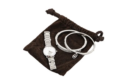 Lot 181 - A MICHAEL KORS BANGLE AND WATCH, in original bag