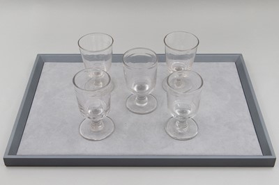 Lot 395 - A MATCHING SET OF FIVE 19TH CENTURY PLAIN HAND...