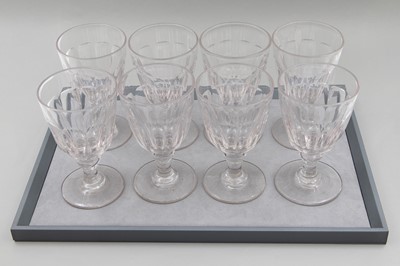 Lot 396 - A MATCHING SET OF EIGHT 19TH CENTURY IRISH...