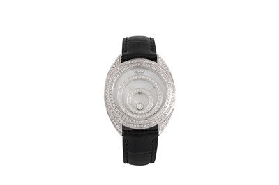 Lot 426 - AN 18CT GOLD DIAMOND SET CHOPARD HAPPY SPORTS...