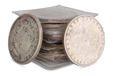 Lot 385 - 12 X AMERICAN SILVER $1 COINS, comprising 10 x...