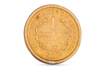 Lot 387 - AN 1851 "0" AMERICAN 1$  GOLD COIN, Liberty...