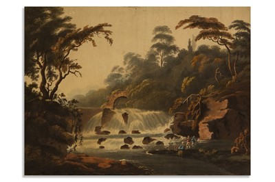 Lot 519 - IRISH SCHOOL 19TH CENTURY, 'Waterfall on...