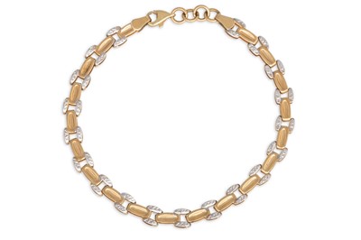 Lot 146 - A 9CT GOLD BRACELET, 4 g.