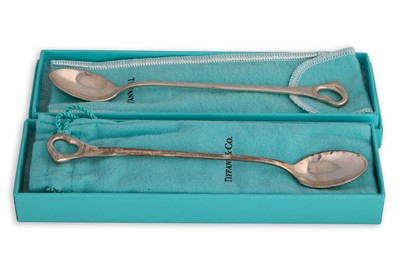 Lot 429 - A PAIR OF TIFFANY & CO SILVER (.925) PERETTI...