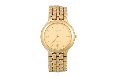 Lot 238 - A GENT'S ZENITH CONCERTO WRIST WATCH, bracelet...