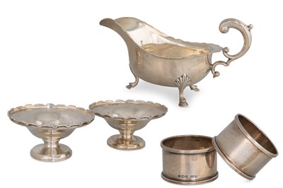 Lot 433 - A COLLECTION OF SILVER, to include a helmet...