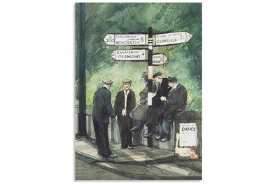 Lot 442 - IRISH SCHOOL, (IRL 20th Century) Old men at...