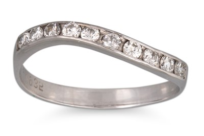 Lot 79 - A DIAMOND SET HALF ETERNITY RING. Estimated:...