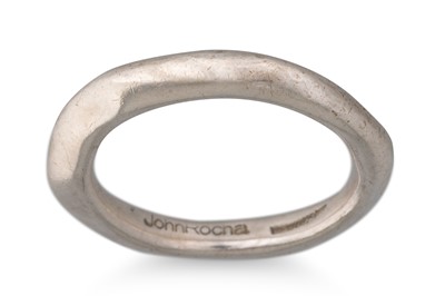 Lot 42 - AN IRISH SILVER BANGLE AND RING, by John Rocha,...