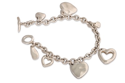 Lot 3 - AN IRISH SILVER CHARM STYLE BRACELET, by John...