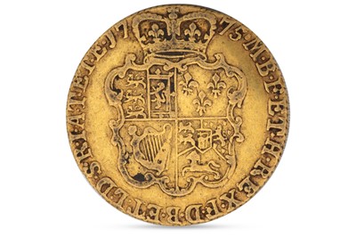Lot 375 - A 1775 FULL GOLD ONE GUINEA ENGLISH COIN,...