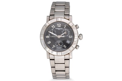 Lot 357 - A RAYMOND WEIL GENEVE STAINLESS STEEL...