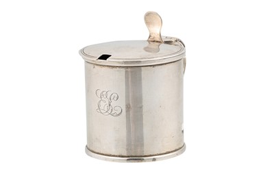 Lot 537 - A GEORGE III IRISH SILVER MUSTARD POT, Dublin...
