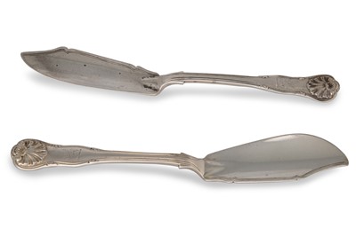 Lot 481 - A PAIR OF VICTORIAN SILVER KING'S PATTERN...