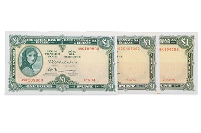 Lot 440 - A COLLECTION OF FIVE LAVERY NOTES, £10 to £1...