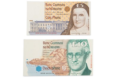 Lot 440 - A COLLECTION OF FIVE LAVERY NOTES, £10 to £1...