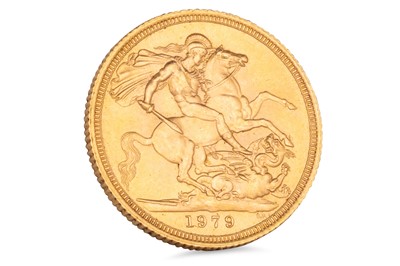 Lot 443 - A 1979 QEII FULL GOLD SOVEREIGN COIN, 22 ct, 8...