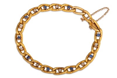 Lot 204 - A FRENCH VINTAGE 18CT GOLD CURB LINK BRACELET,...