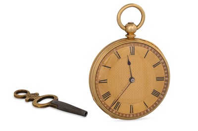 Lot 419 - A LADY'S POCKET WATCH, in 18ct yellow gold,...