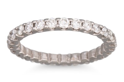 Lot 65 - A DIAMOND FULL BANDED ETERNITY RING, the...