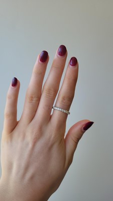 Lot 65 - A DIAMOND FULL BANDED ETERNITY RING, the...