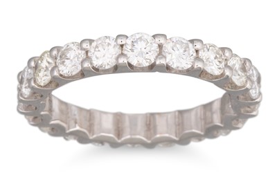 Lot 70 - A DIAMOND FULL BANDED ETERNITY RING, the...