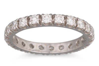 Lot 138 - A DIAMOND FULL BANDED ETERNITY RING, the...