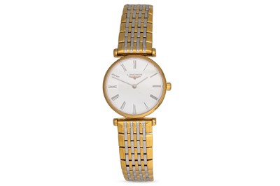 Lot 432 - A LADY'S LONGINES CLASSIC WRISTWATCH, white...