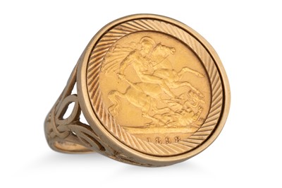 Lot 460 - A VICTORIAN 1898 GOLD HALF SOVEREIGN ENGLISH...